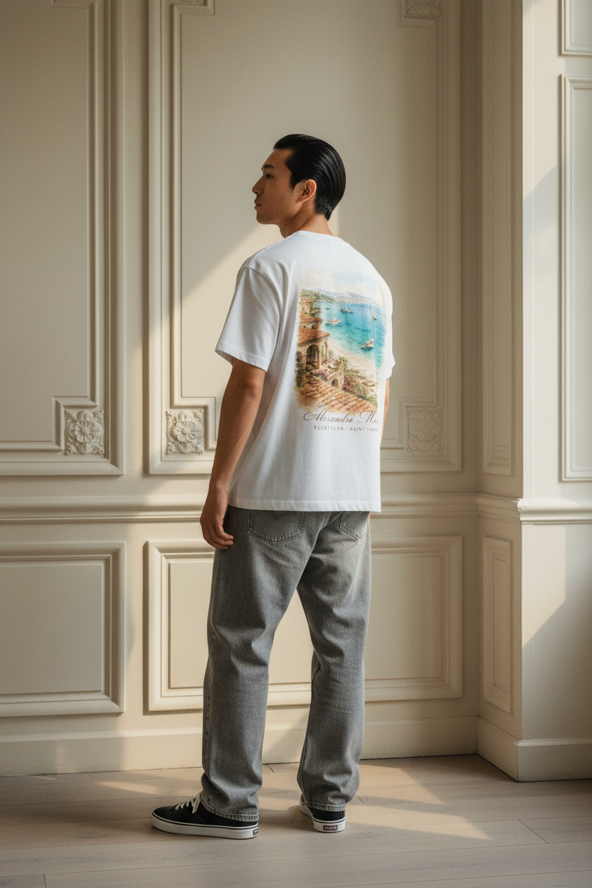 Alexandre Maison St.Tropez Watercolour Tee